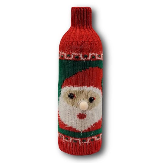 Wizardi 8" x 12" Santa Christmas Bottle Cover
